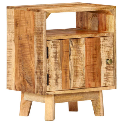 vidaXL Bedside Table 40x30x50 cm Rough Mango Wood 1