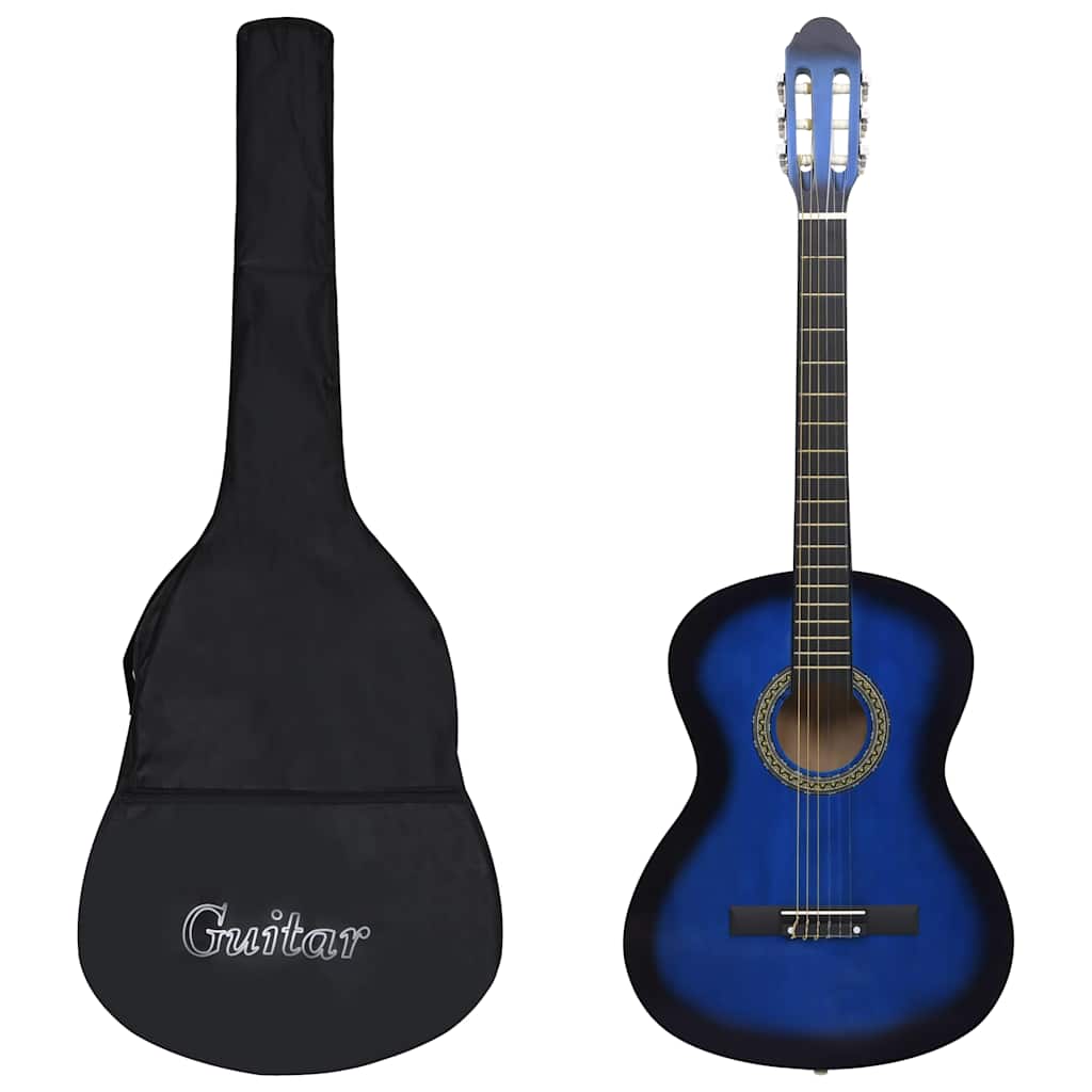 Classical Guitar for Beginner with Bag Blue 4/4 39