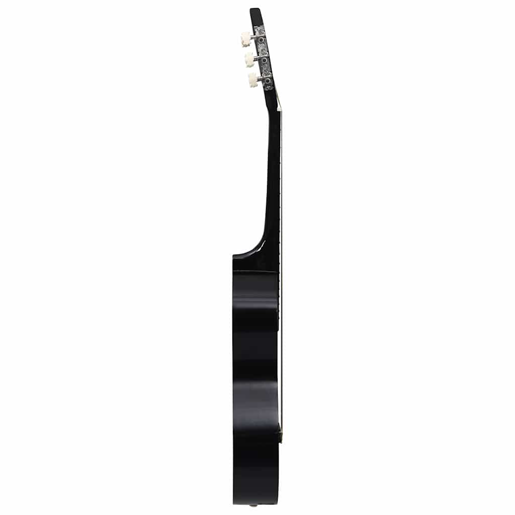 vidaXL Classical Guitar for Beginner and Kid with Bag Black 1/2 34" 4