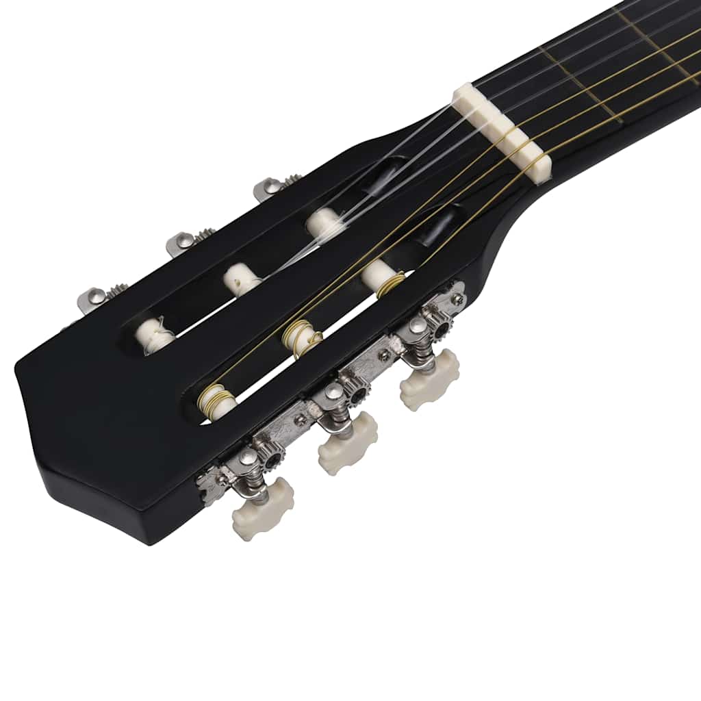 vidaXL Classical Guitar for Beginner and Kid with Bag Black 1/2 34" 5