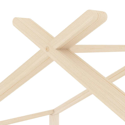 vidaXL Kids Bed Frame | Natural Wood | Solid Pine Wood, Plywood | 70x140 cm 5
