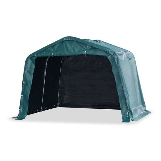 Removable Livestock Tent PVC 550 g/m² 3,3x8 m Dark Green 3.3 x 3.2 m