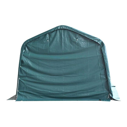 Removable Livestock Tent PVC 550 g/m² 3,3x8 m Dark Green 3.3 x 6.4 m