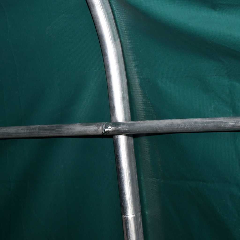 Removable Livestock Tent PVC 550 g/m² 3,3x8 m Dark Green 3.3 x 6.4 m