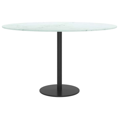 vidaXL Table Top | White with marble design | Tempered glass | 70 cm Diameter 3