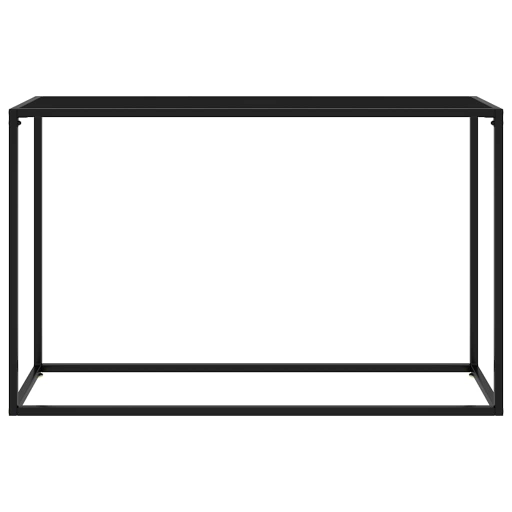 322816 vidaXL Console Table Black 120x35x75 cm Tempered Glass 2