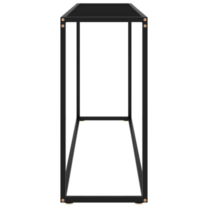 Console Table Tempered Glass without feet Black