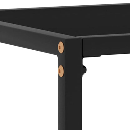 322816 vidaXL Console Table Black 120x35x75 cm Tempered Glass 5