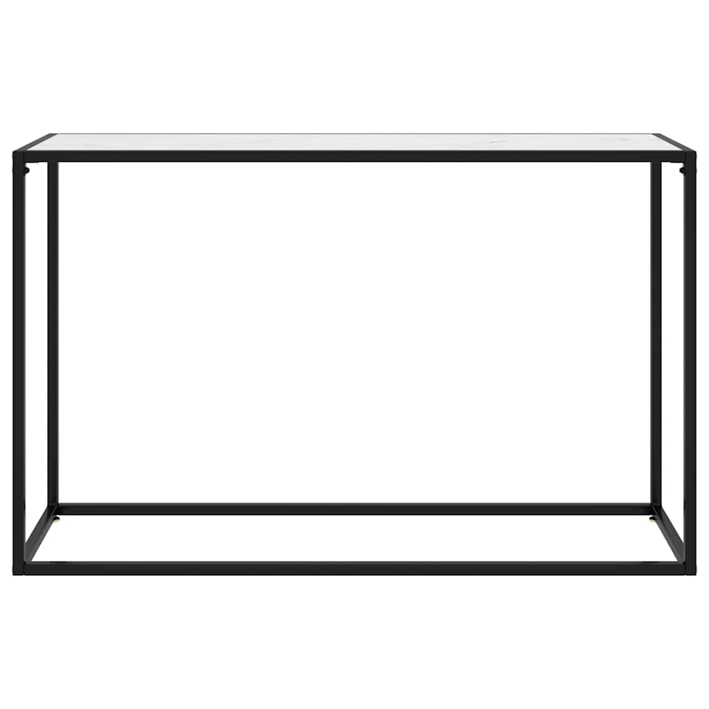 Console Table Tempered Glass without feet White