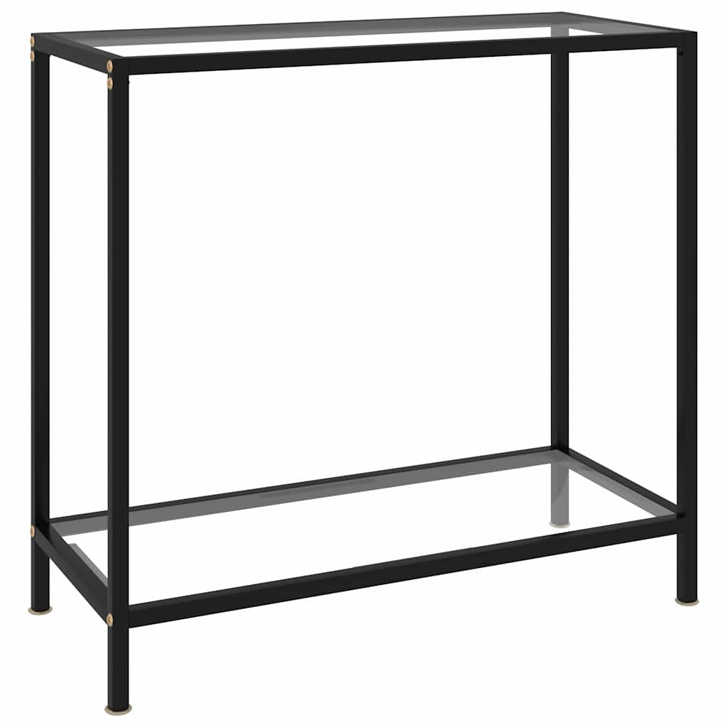 vidaXL Console Table | Transparent and Black 1