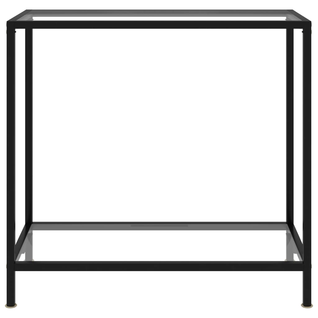 vidaXL Console Table | Transparent and Black 2
