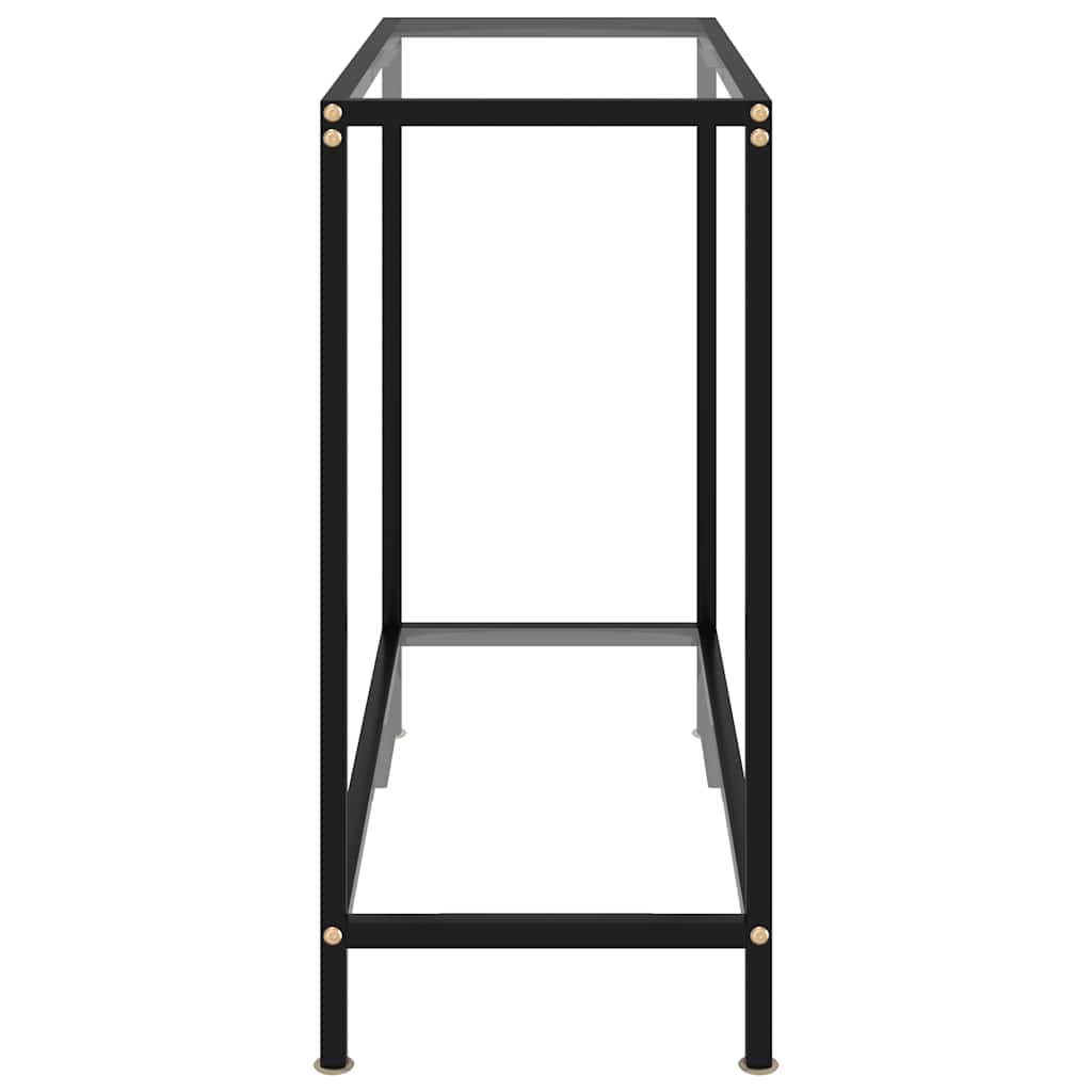 vidaXL Console Table | Transparent and Black 3