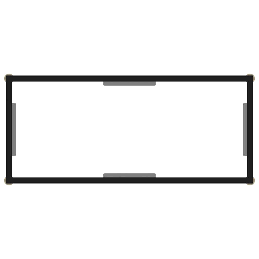 vidaXL Console Table | Transparent and Black 4