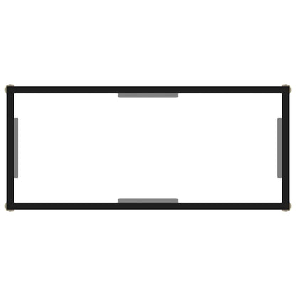 vidaXL Console Table | Transparent and Black 4