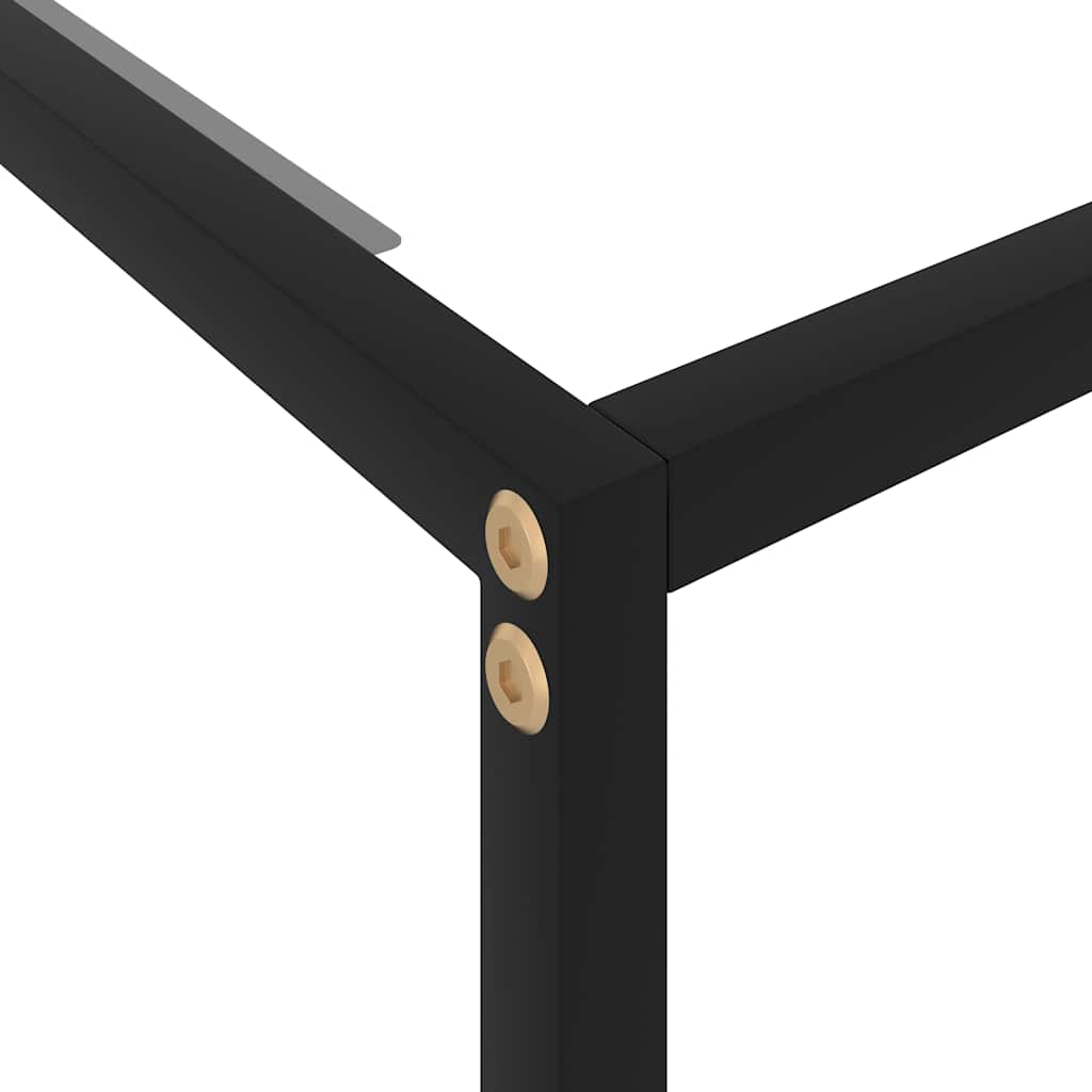 vidaXL Console Table | Transparent and Black 5