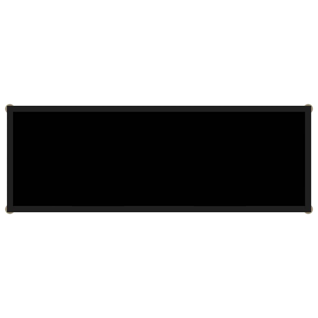 322836 vidaXL Console Table Black 100x35x75 cm Tempered Glass 4