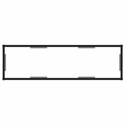 322839 vidaXL Console Table Transparent 120x35x75 cm Tempered Glass 4