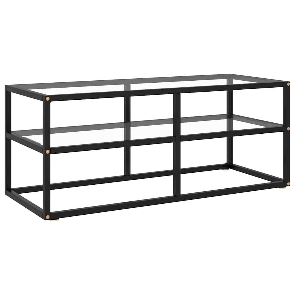 vidaXL TV Cabinet with Glass 100x40x40 cm