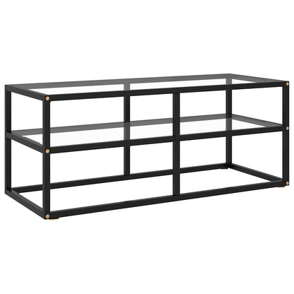 vidaXL TV Cabinet with Glass 100x40x40 cm