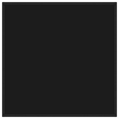 vidaXL Coffee Table Black with Black Glass 80x80x35 cm 3