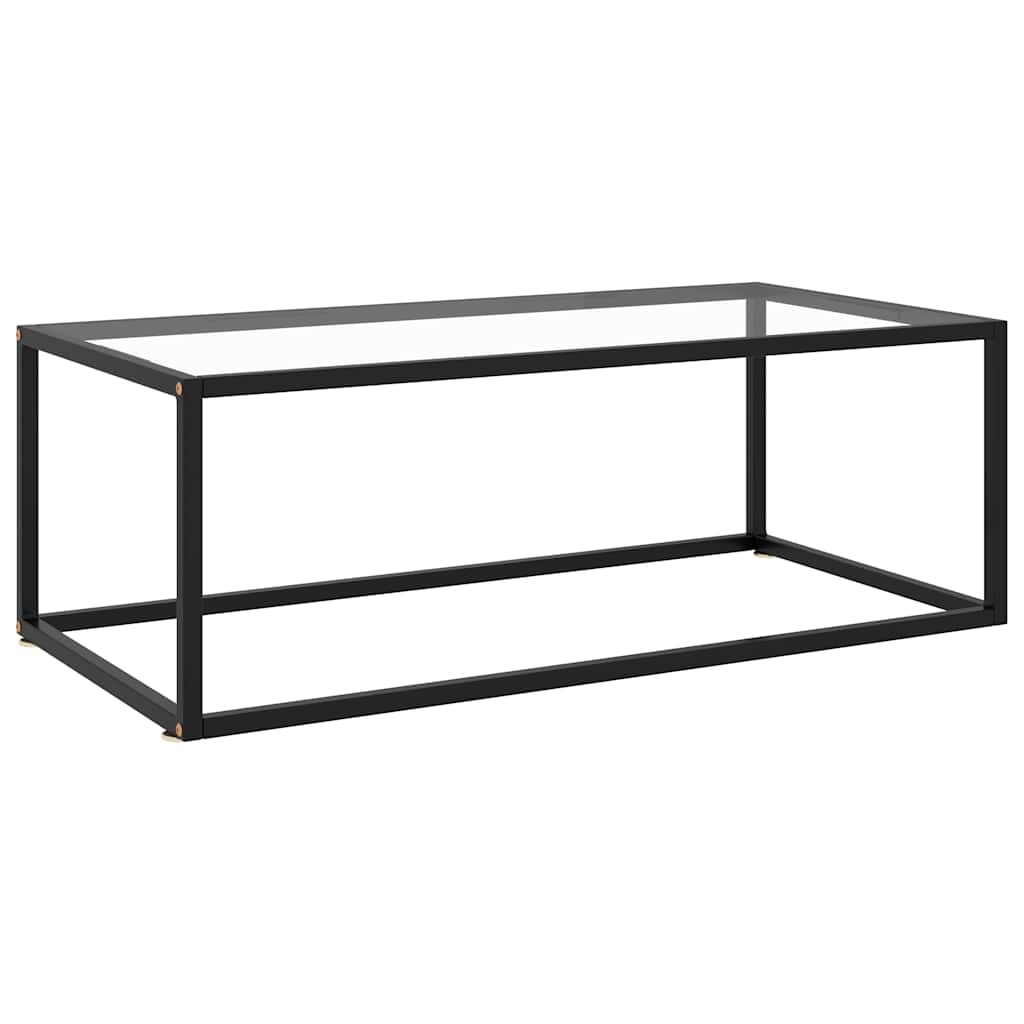 vidaXL Coffee Table | Black and Transparent 1