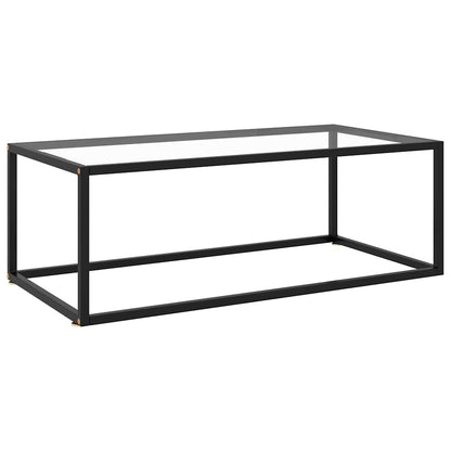 vidaXL Coffee Table | Black and Transparent 1