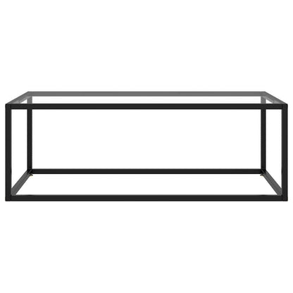 vidaXL Coffee Table | Black and Transparent 2