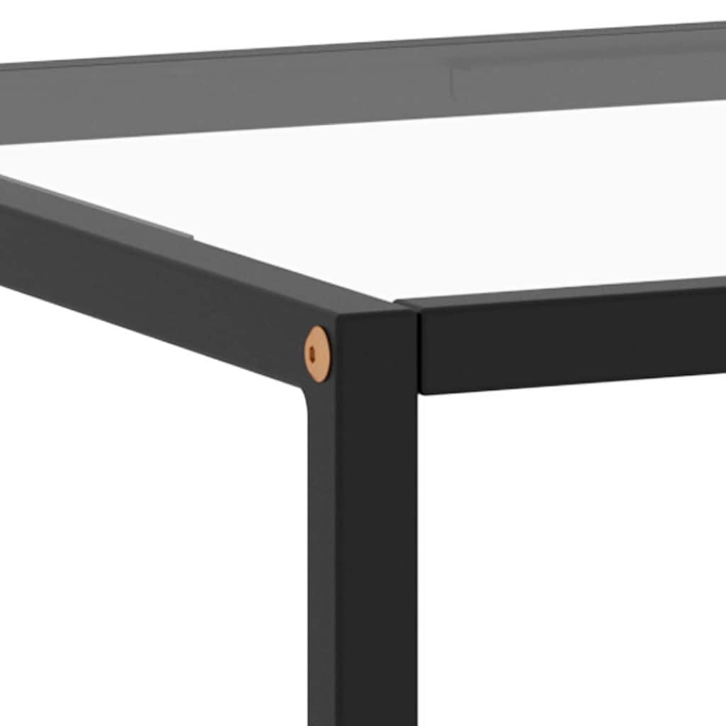 vidaXL Coffee Table | Black and Transparent 5
