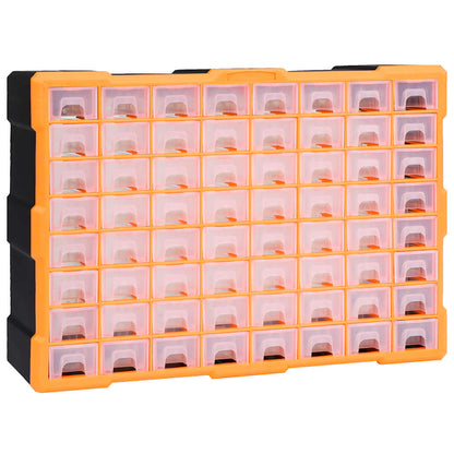 vidaXL Multi-drawer Organiser with 64 Drawers 52x16x37.5 cm 1