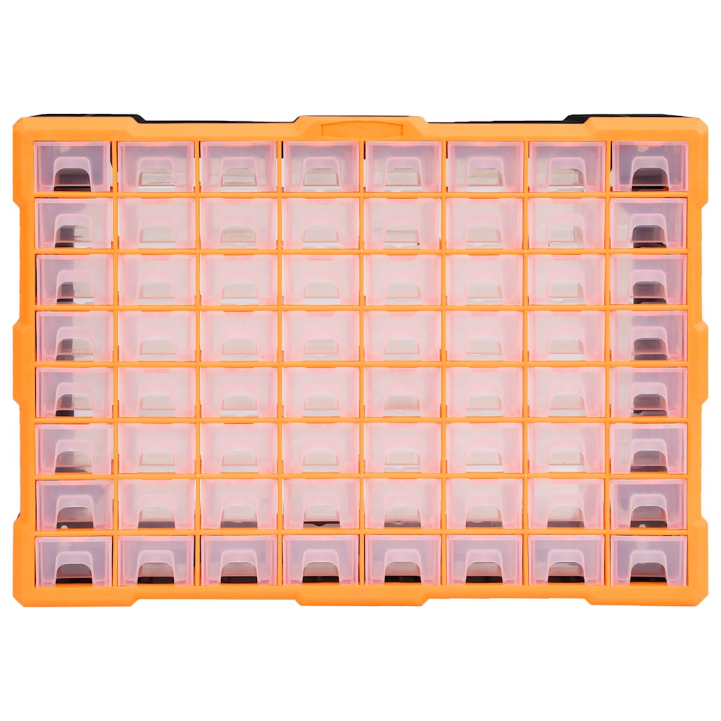 vidaXL Multi-drawer Organiser with 64 Drawers 52x16x37.5 cm 2