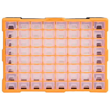 vidaXL Multi-drawer Organiser with 64 Drawers 52x16x37.5 cm 2