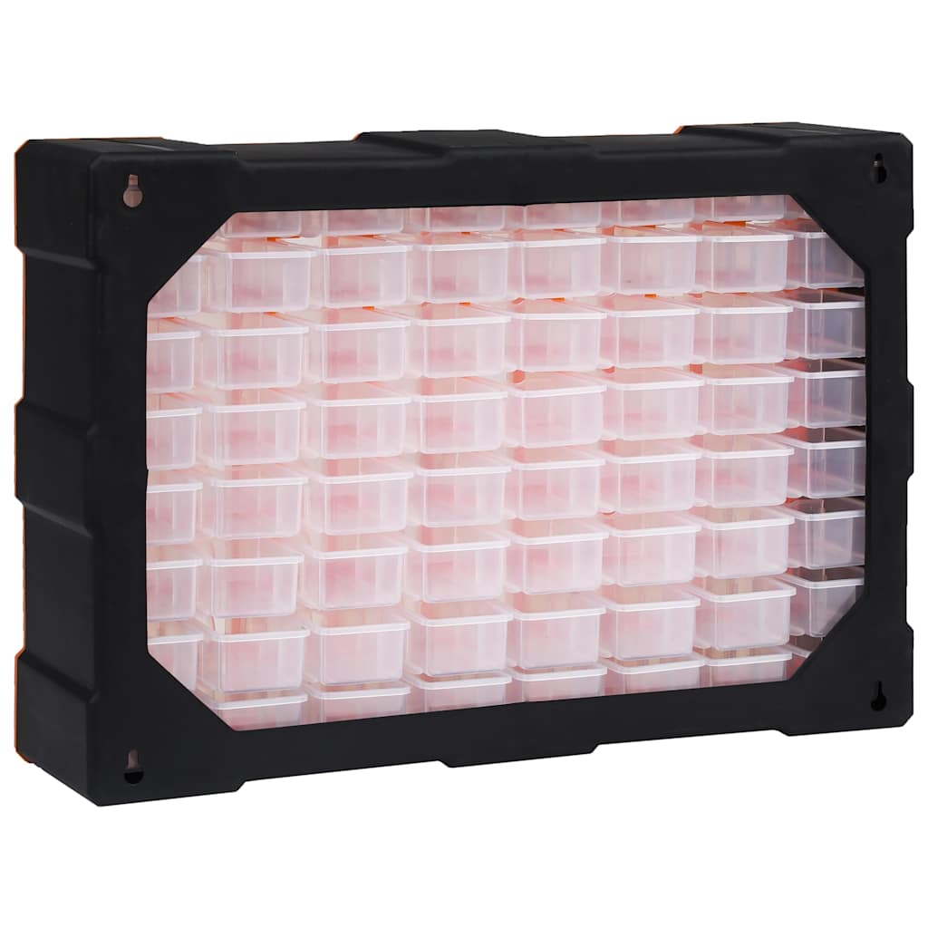 vidaXL Multi-drawer Organiser with 64 Drawers 52x16x37.5 cm 4