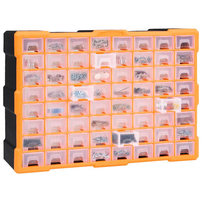 vidaXL Multi-drawer Organiser with 64 Drawers 52x16x37.5 cm 6