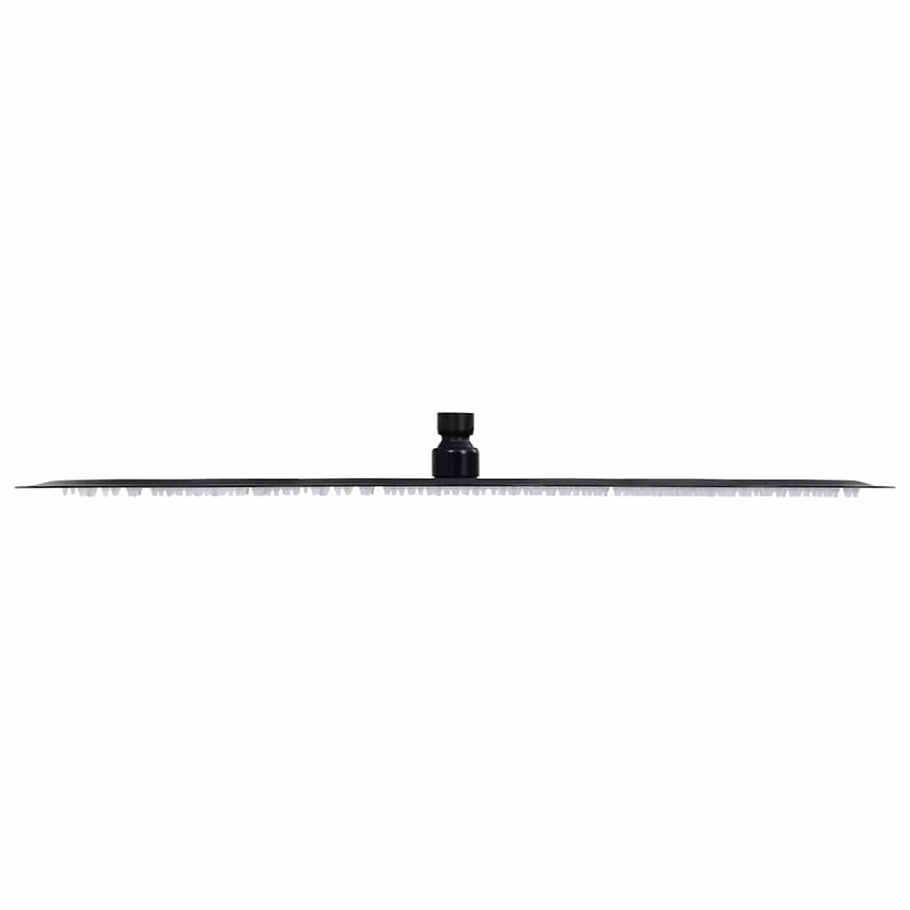 vidaXL Rain Shower Head Stainless Steel 50 cm Round Black 3