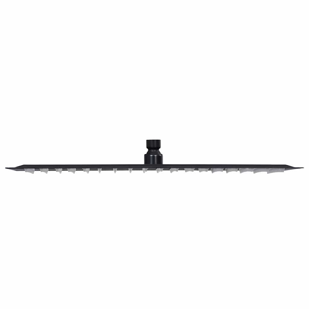 vidaXL Rain Shower Head Stainless Steel 50x50 cm Square Black 3