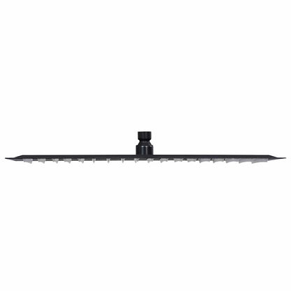 vidaXL Rain Shower Head Stainless Steel 50x50 cm Square Black 3