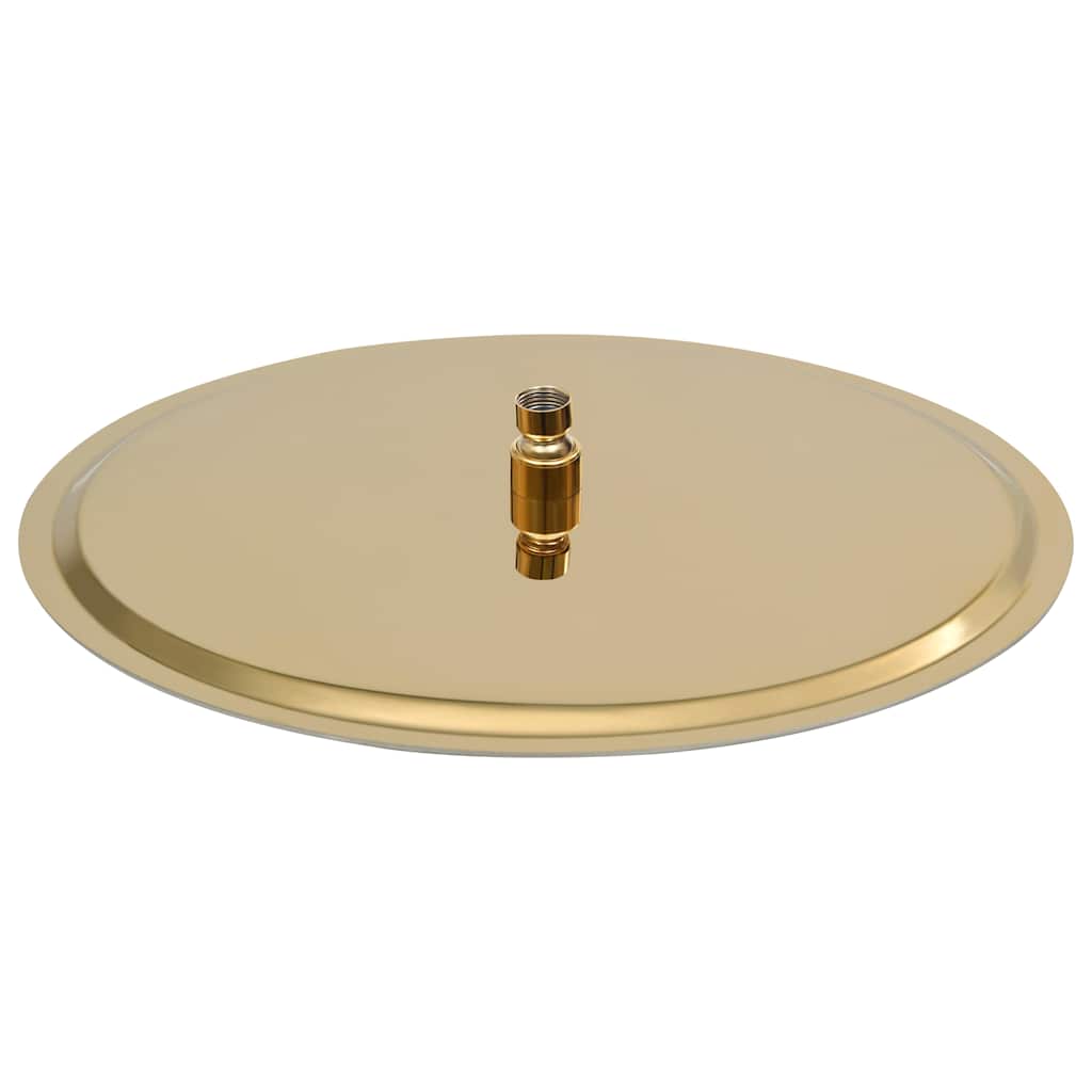 vidaXL Rain Shower Head Stainless Steel 40 cm Round Gold 3