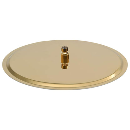 vidaXL Rain Shower Head Stainless Steel 40 cm Round Gold 3