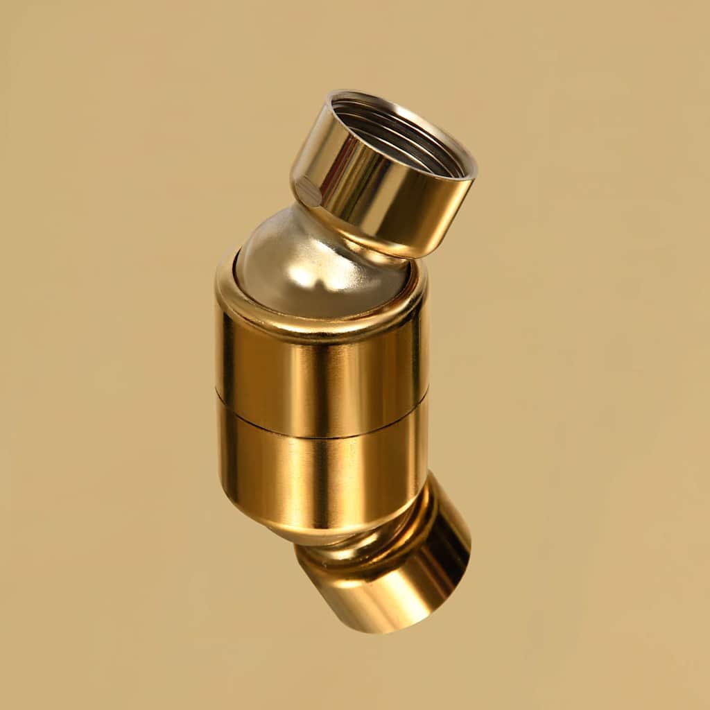 vidaXL Rain Shower Head Stainless Steel 40 cm Round Gold 6