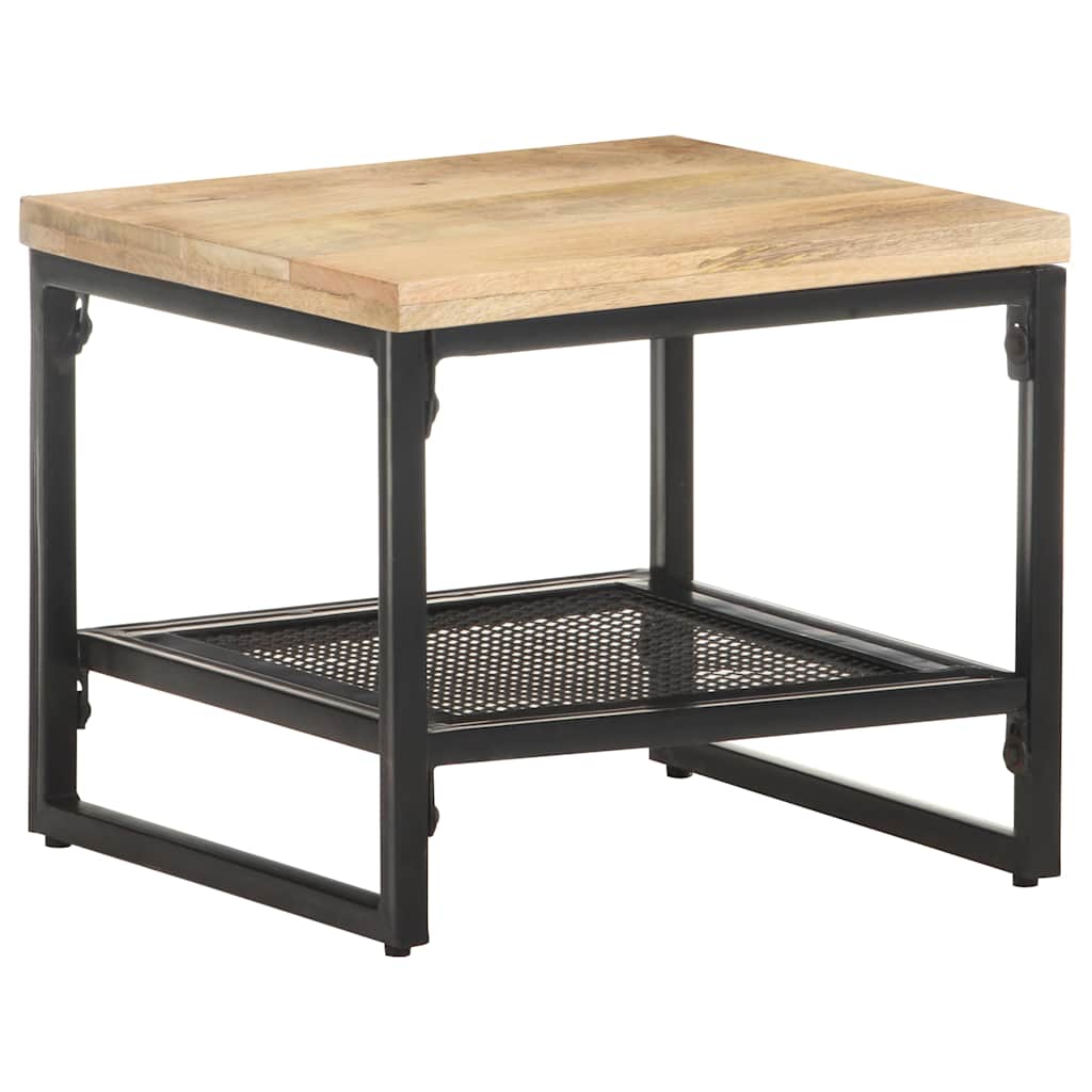 vidaXL Side Table | Natural wood and Black 1