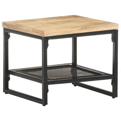 vidaXL Side Table | Natural wood and Black 1