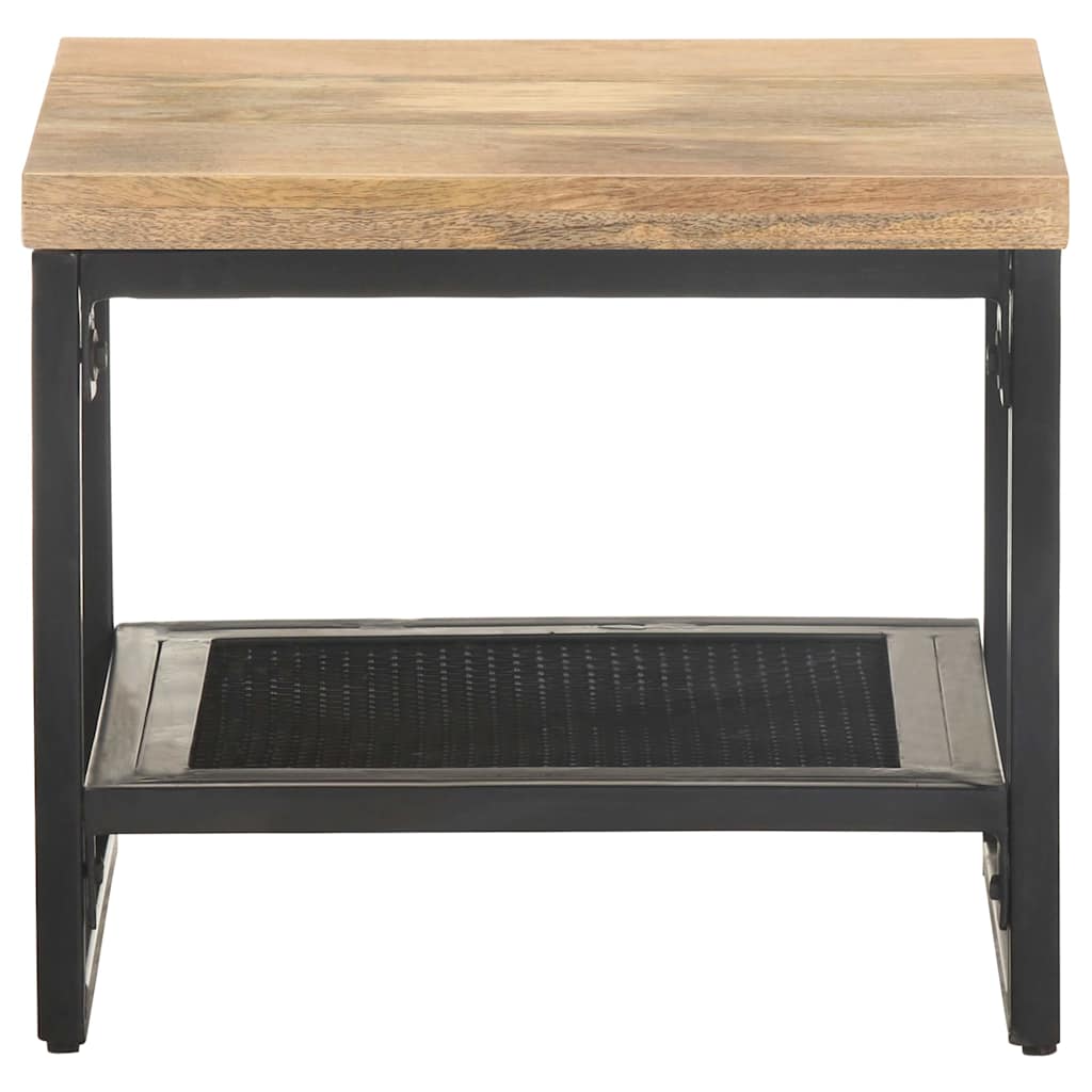 vidaXL Side Table | Natural wood and Black 2