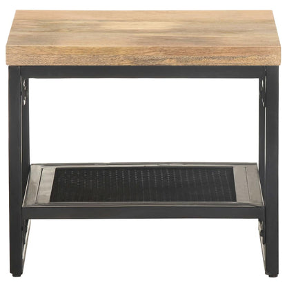vidaXL Side Table | Natural wood and Black 2