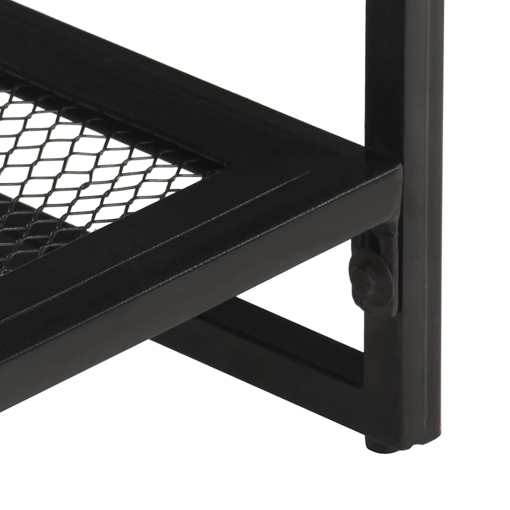 vidaXL Side Table | Natural wood and Black 5
