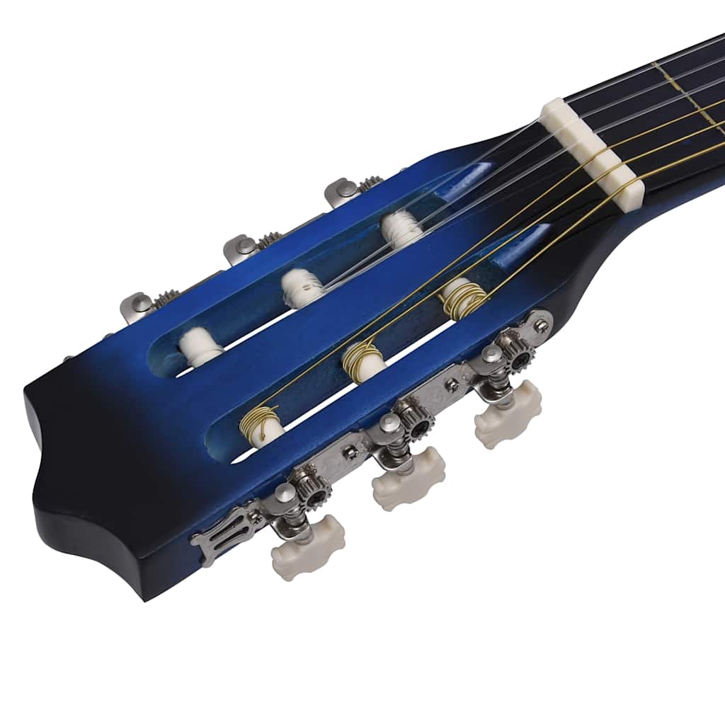 vidaXL Classical Guitar for Beginner with Bag Blue 3/4 36" 5
