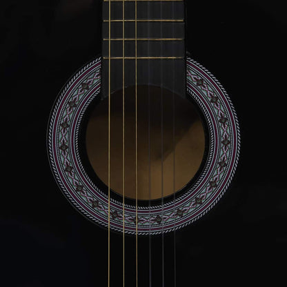 vidaXL Classical Guitar for Beginner with Bag Black 3/4 36" 6