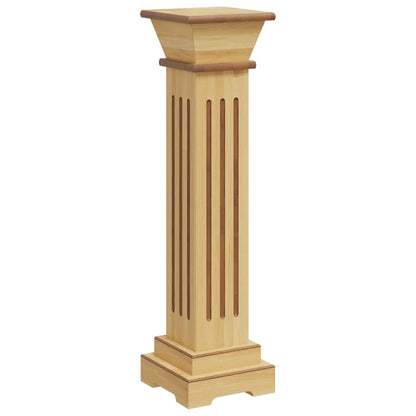 323968 vidaXL Classic Square Pillar Plant Stand Light Wood 17x17x66 cm MDF 2