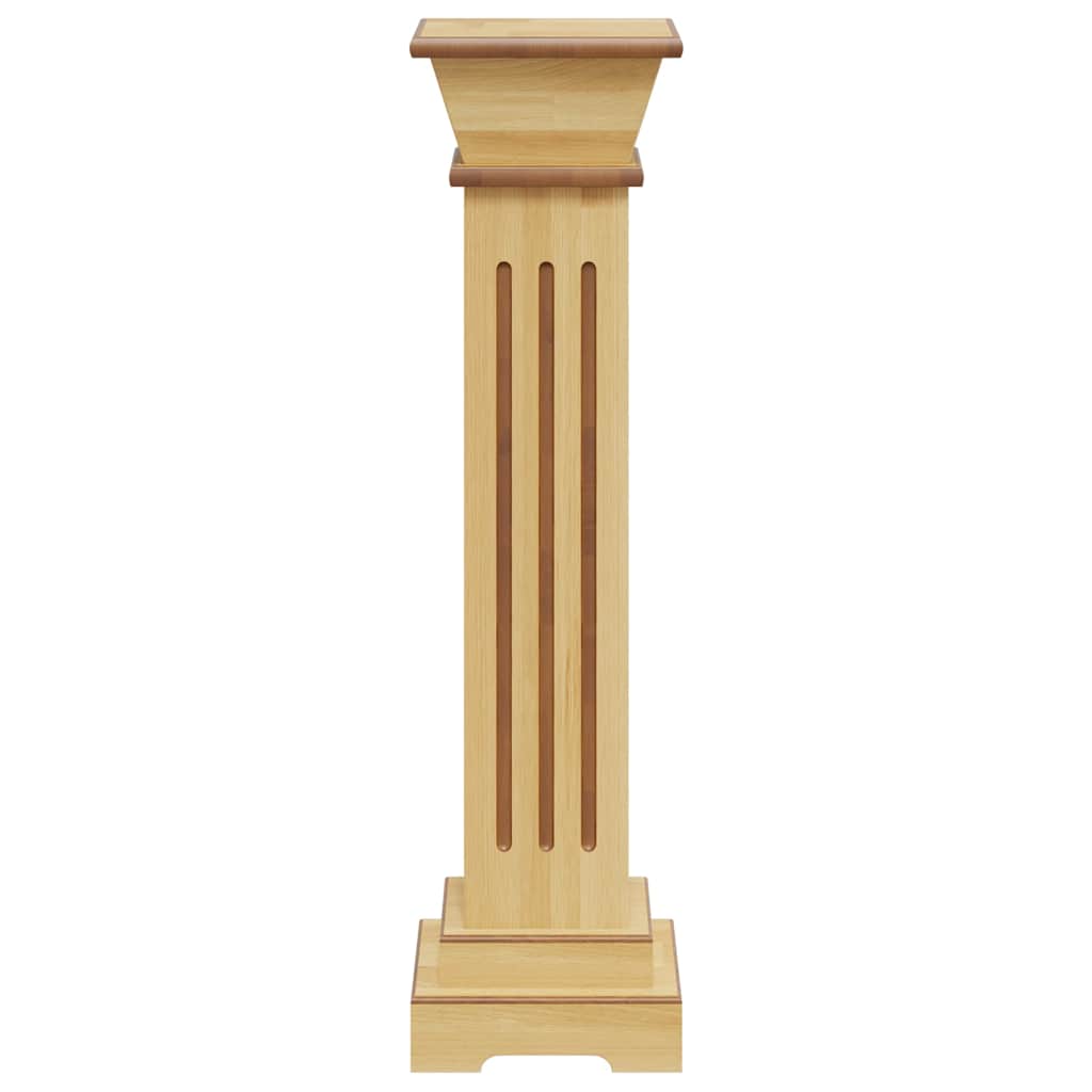 323968 vidaXL Classic Square Pillar Plant Stand Light Wood 17x17x66 cm MDF 5