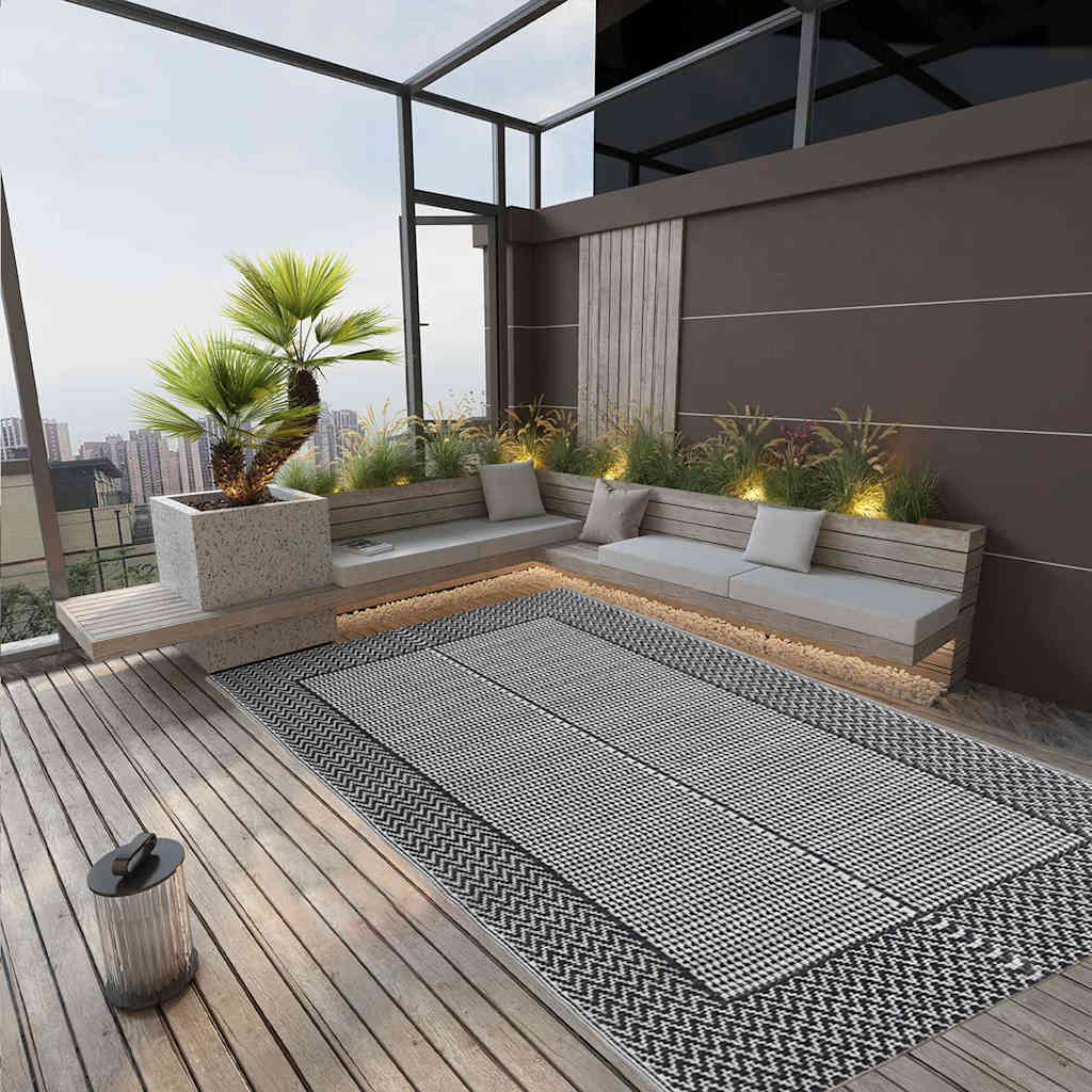 vidaXL Outdoor Carpet | Grey | Polypropylene | 190 x 290 cm |  Durable  | Carpet 1