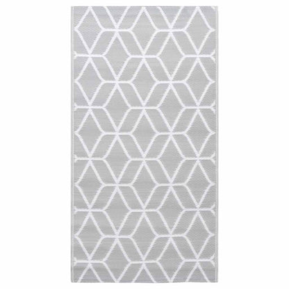 vidaXL Outdoor Carpet | Grey | Polypropylene | 190 cm x 290 cm | Pattern 2